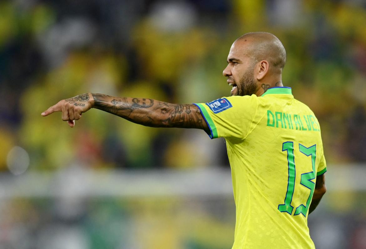 Dani Alves; encarcelado por presunta violación. Foto: Reuters.