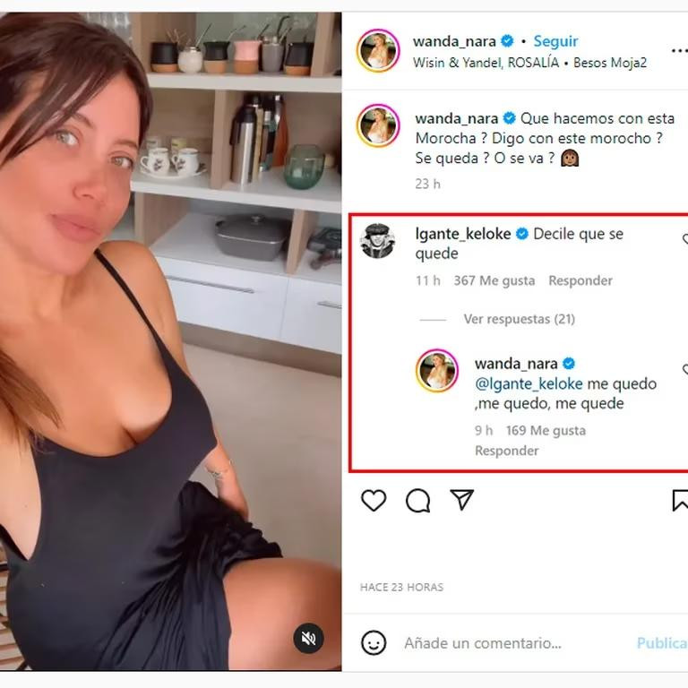 Posteo de Wanda Nara en Instagram. Foto: captura pantalla