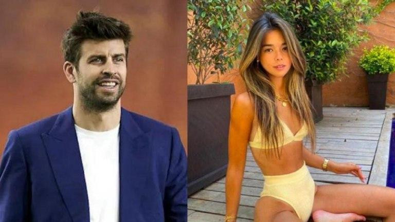 Piqué y la supuesta tercera en discordia. Foto: NA.