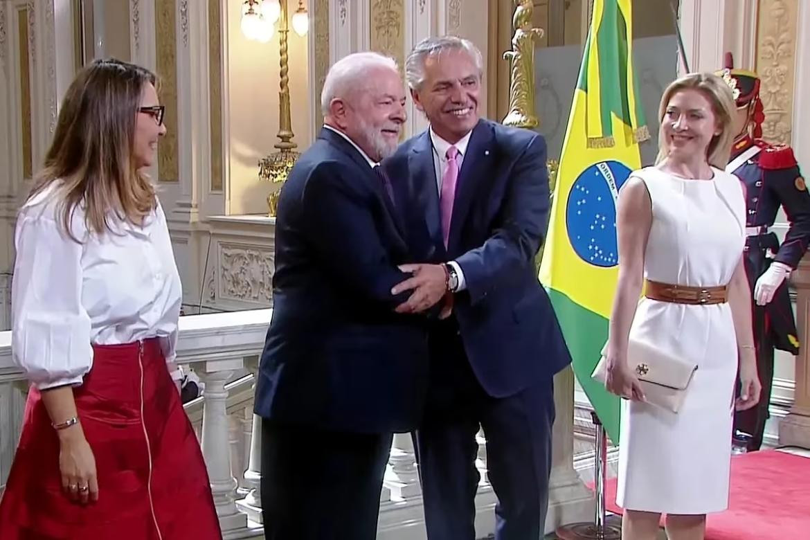 Alberto Fernández y Lula da Silva, foto captura de tv