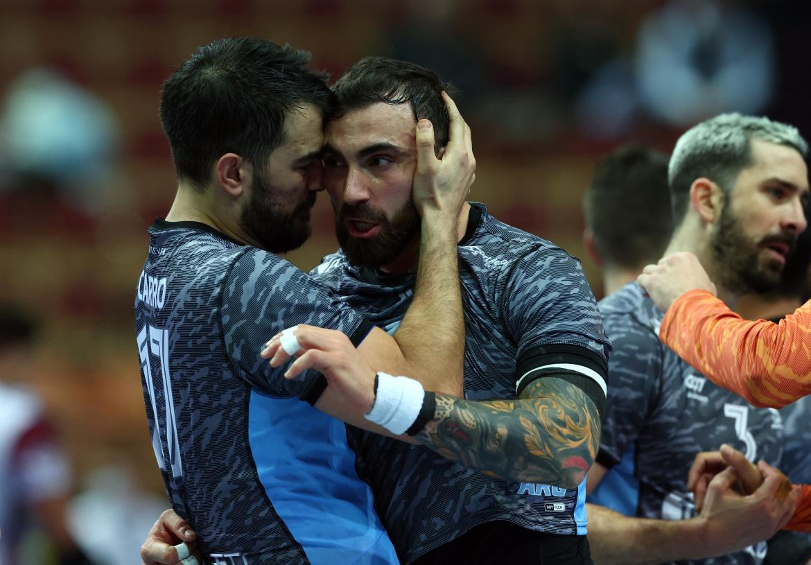 Argentina-Qatar; Mundial de Handball 2023. Foto: Reuters.