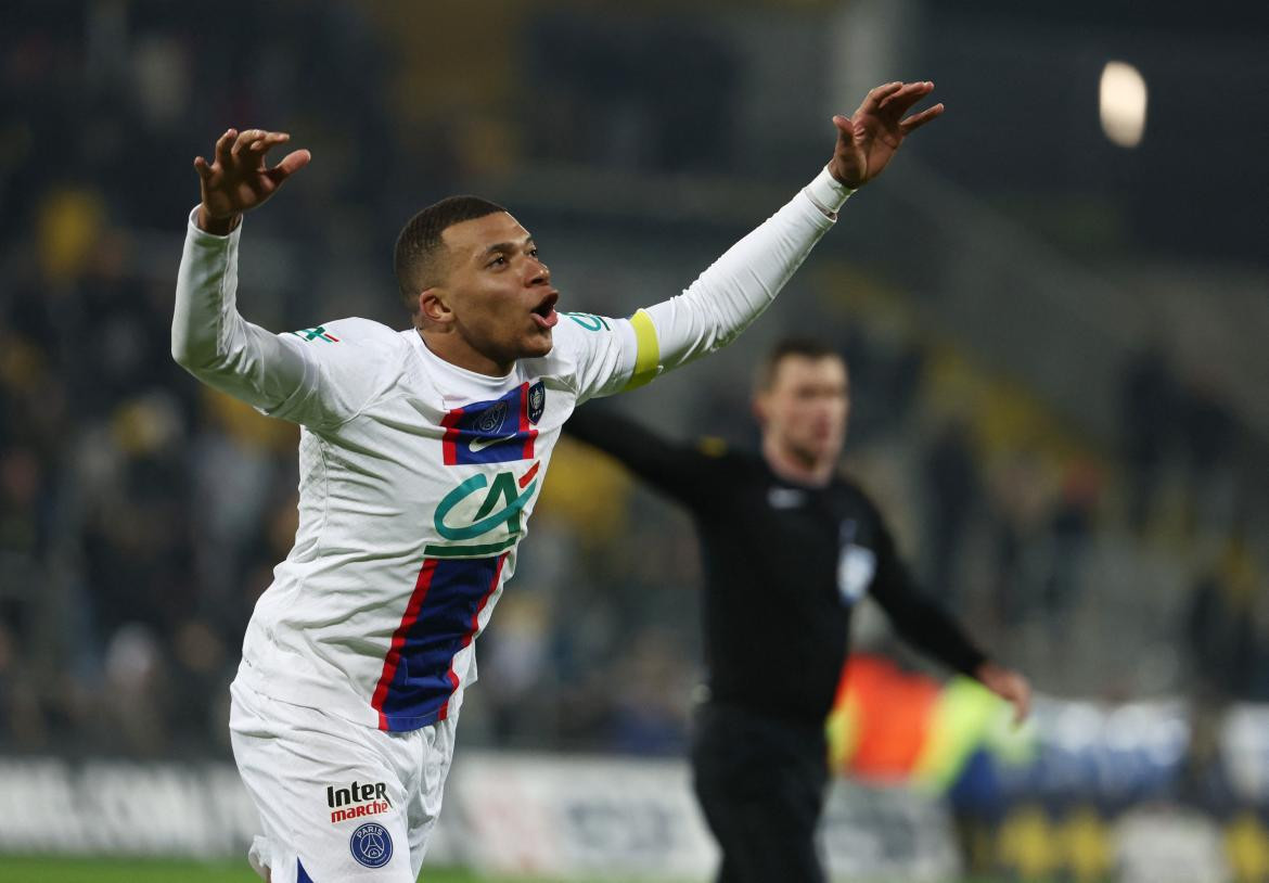 Kylian Mbappé; Copa de Francia. Foto: Reuters.