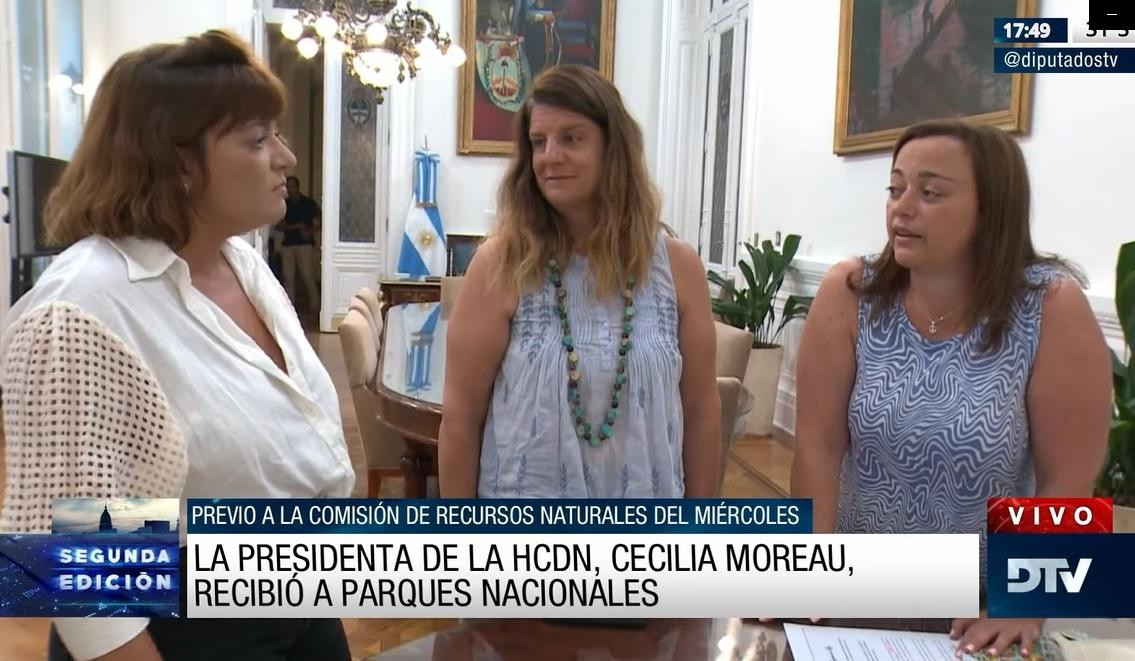 Cecilia Moreau recibió en Diputados a autoridades de Parques Nacionales