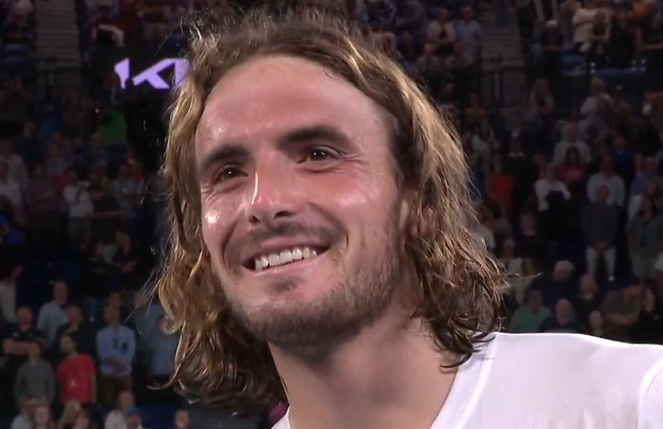 Stefanos Tsitsipas. Foto: captura.