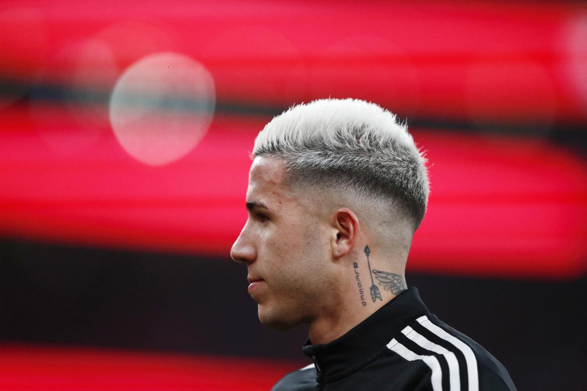 Enzo Fernández en el Benfica. Foto: REUTERS.