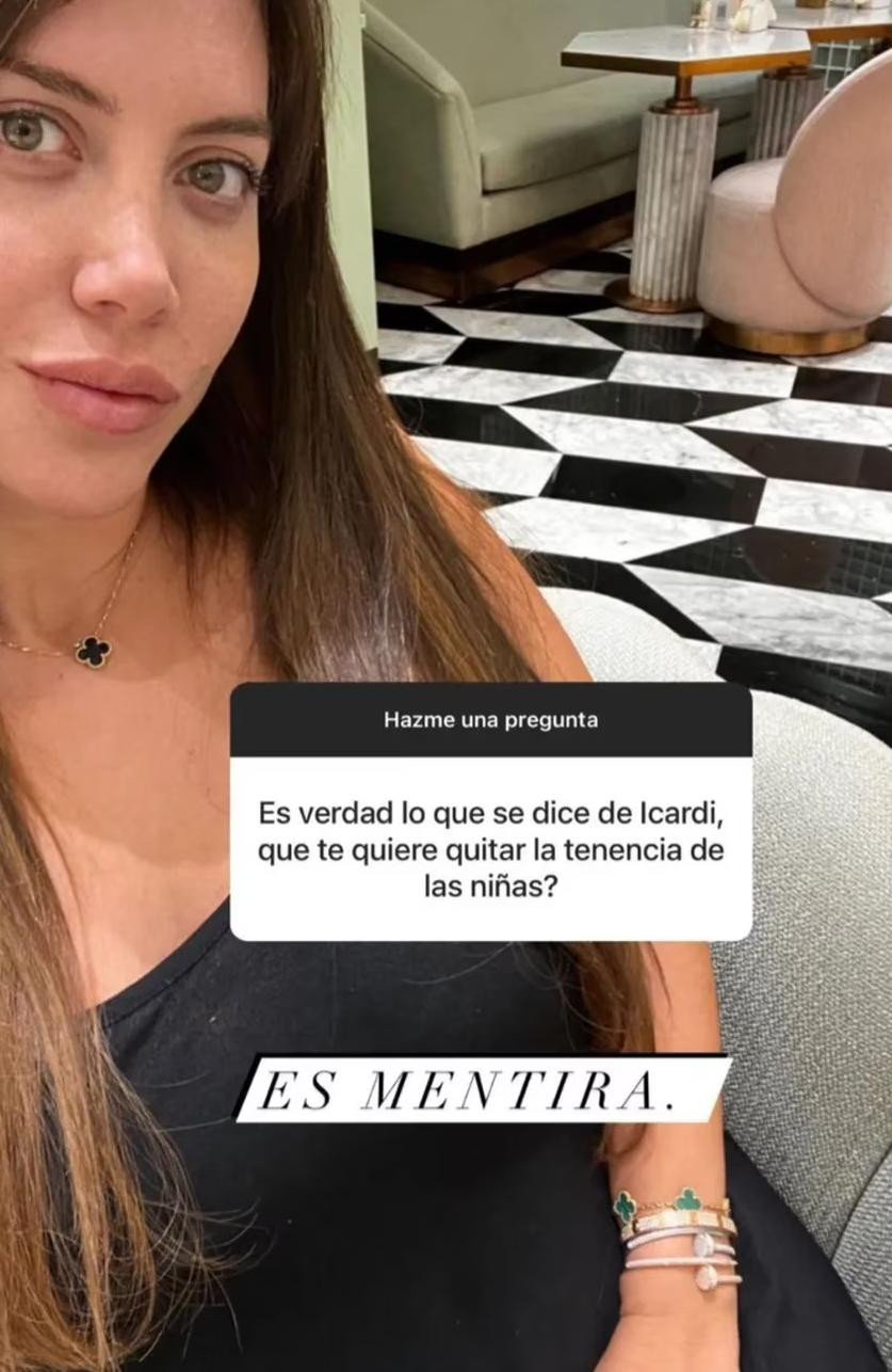 La historia de Wanda Nara desmintiendo los rumores. Foto: Instagram.