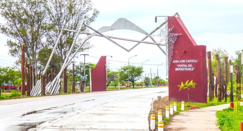 Entrada al pueblo de Juan José Castelli. Foto: Google Maps