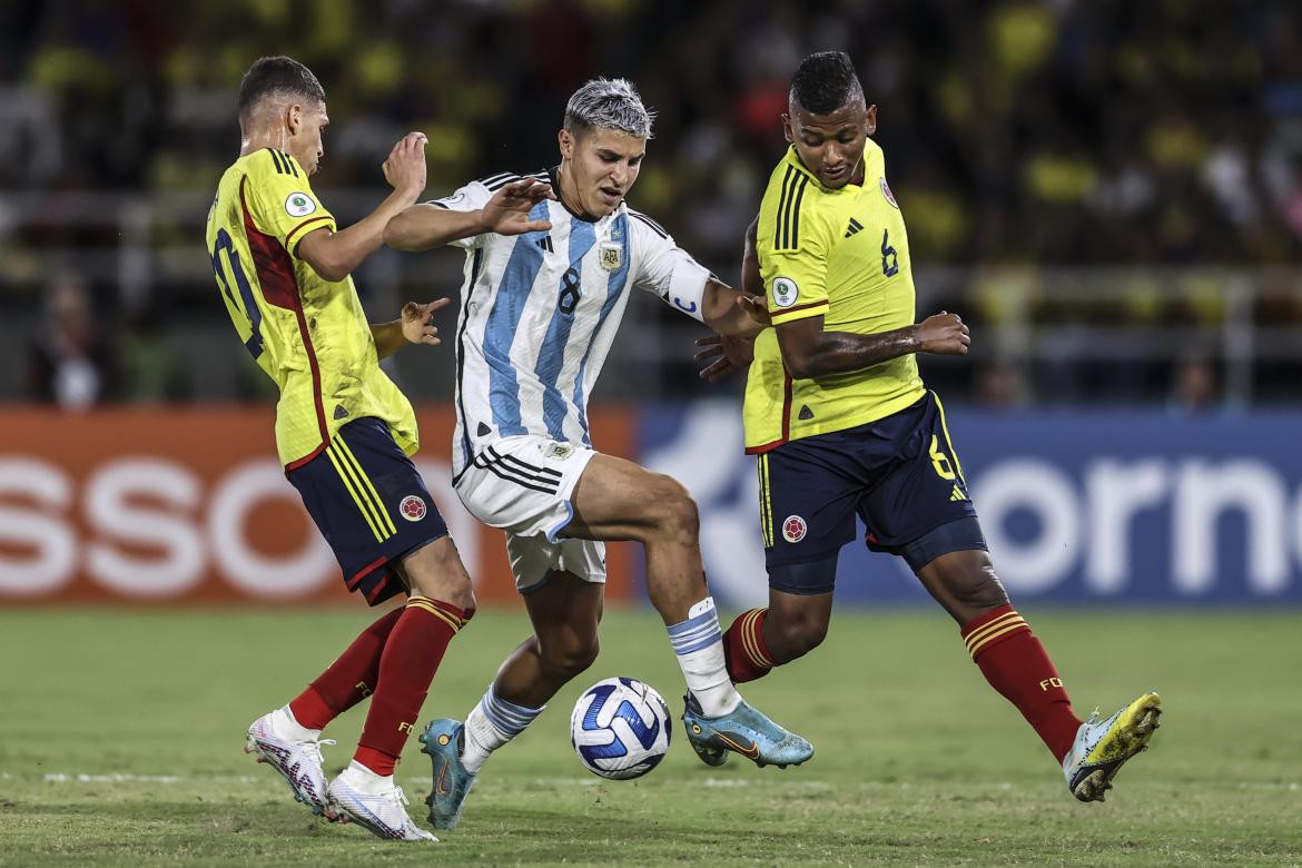 Sudamericano Sub 20, Argentina vs. Colombia. Foto: NA.