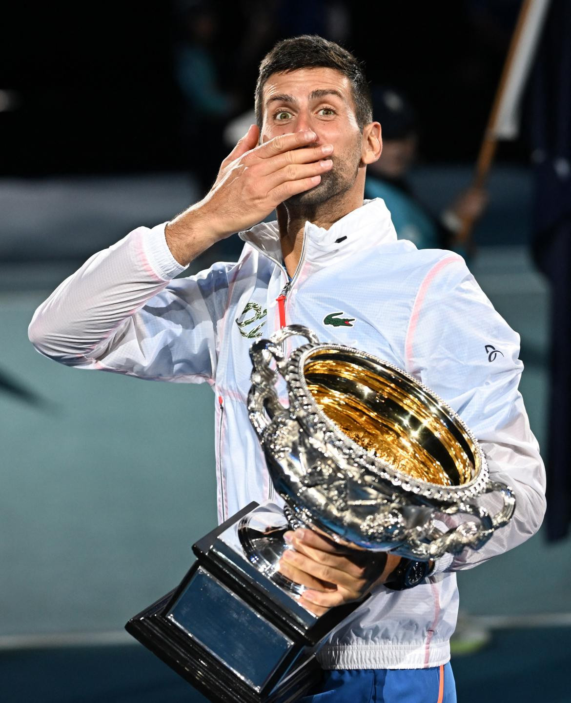 Djokovic con la copa. Foto: NA.