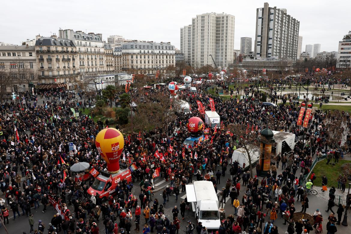 Protestas en Francia contra la reforma jubilatoria_Reuters