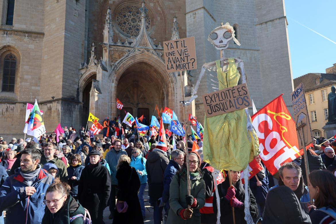 Protestas en Francia contra la reforma jubilatoria_Télam