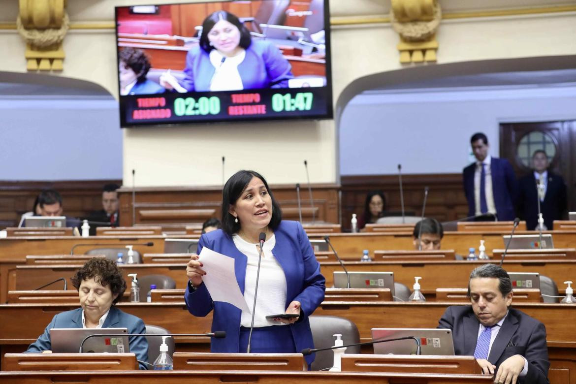 Congreso de Perú, debate. Foto: EFE