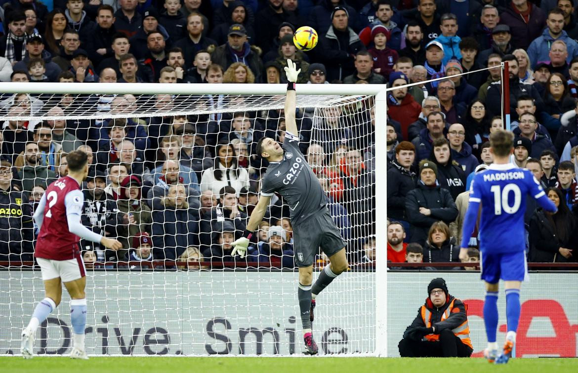 Dibu Martínez, Aston Villa. Foto: REUTERS