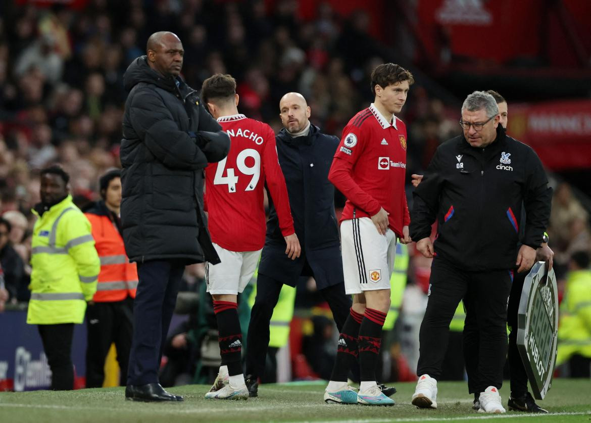 Manchester United vs Crystal Palace. Foto: REUTERS