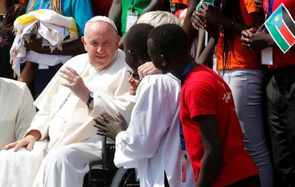 El Papa Francisco en Sudán, foto Reuters