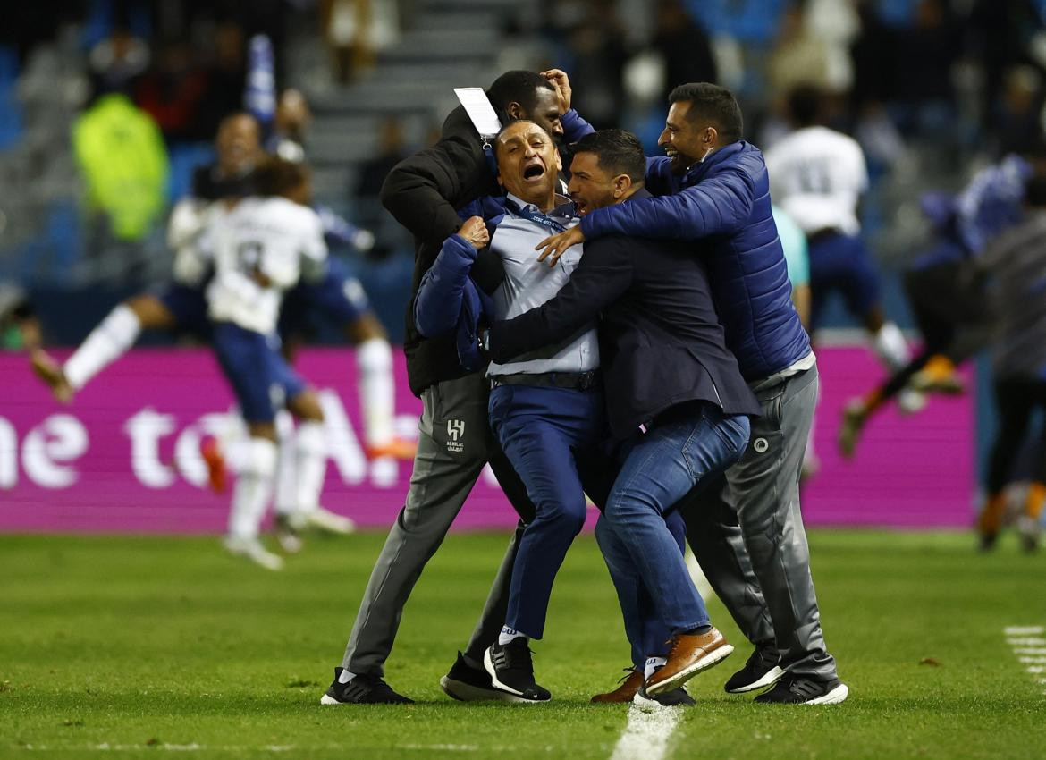 Festejo del Al Hilal ante el Flamengo por el Mundial de Clubes. Foto: REUTERS.