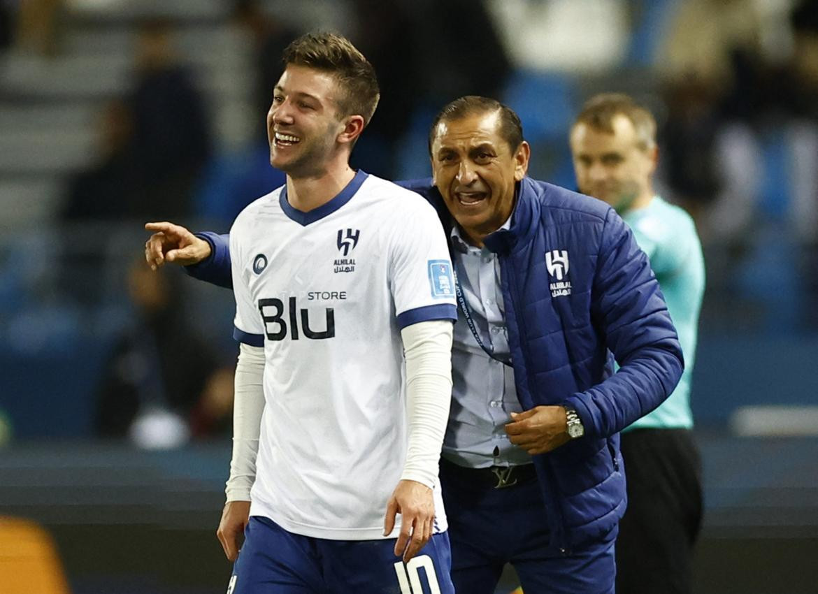 Luciano Vietto en la victoria de Al Hilal ante Flamengo por el Mundial de Clubes. Foto: REUTERS.