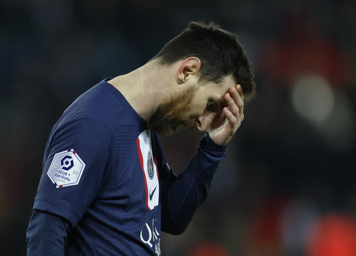 Lionel Messi en el PSG. Foto: REUTERS.