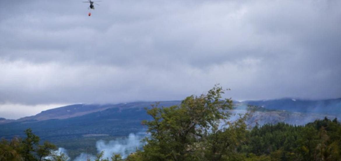 Incendios en Chubut. Foto: NA