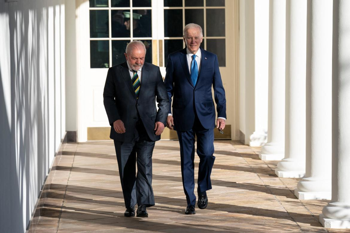 Lula da Silva y Joe Biden, encuentro en EEUU. Foto: REUTERS