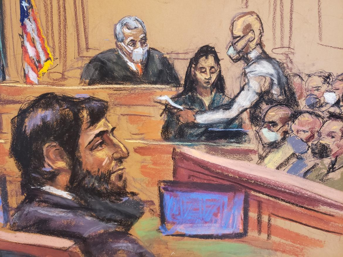 Juicio a Sayfullo Saipov. Foto: Reuters.