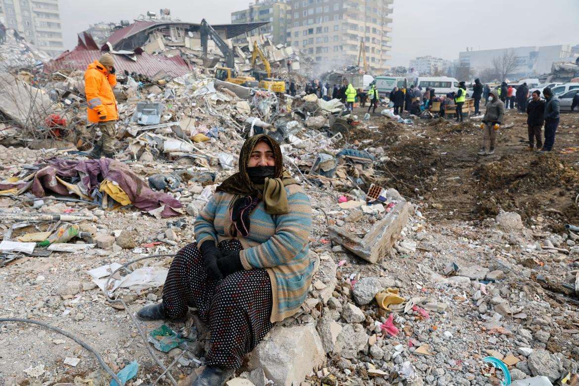 Sobreviviente del terremoto. Foto Reuters