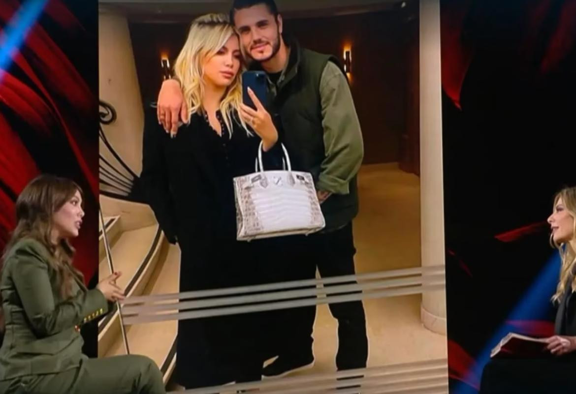 Wanda Nara habló de la lujosa cartera que Icardi le regaló. Foto: Captura RaiPlay