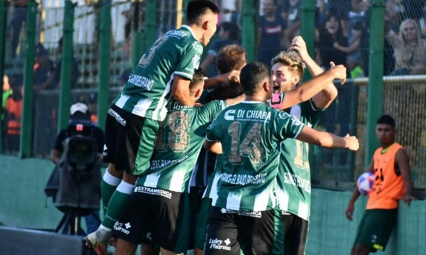 Festejo de Excursionistas ante Gimnasia La Plata en Copa Argentina. Foto: @ExcursioOficial. 