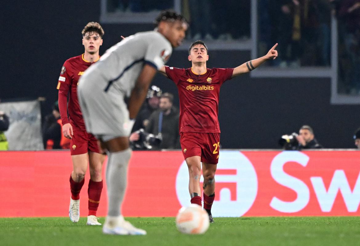 Paulo Dybala; Roma vs. Red Bull Salzburgo. Foto: Reuters.