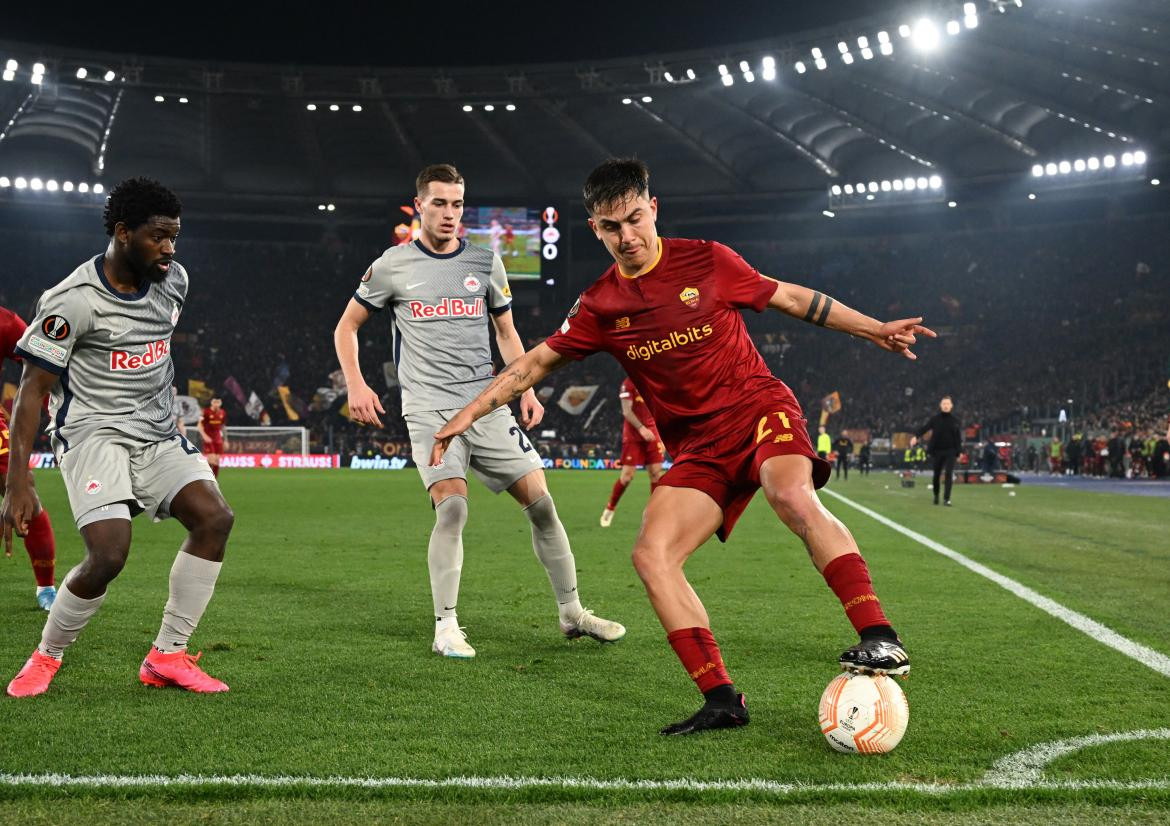 Paulo Dybala 2; Roma vs. Red Bull Salzburgo. Foto: Reuters.