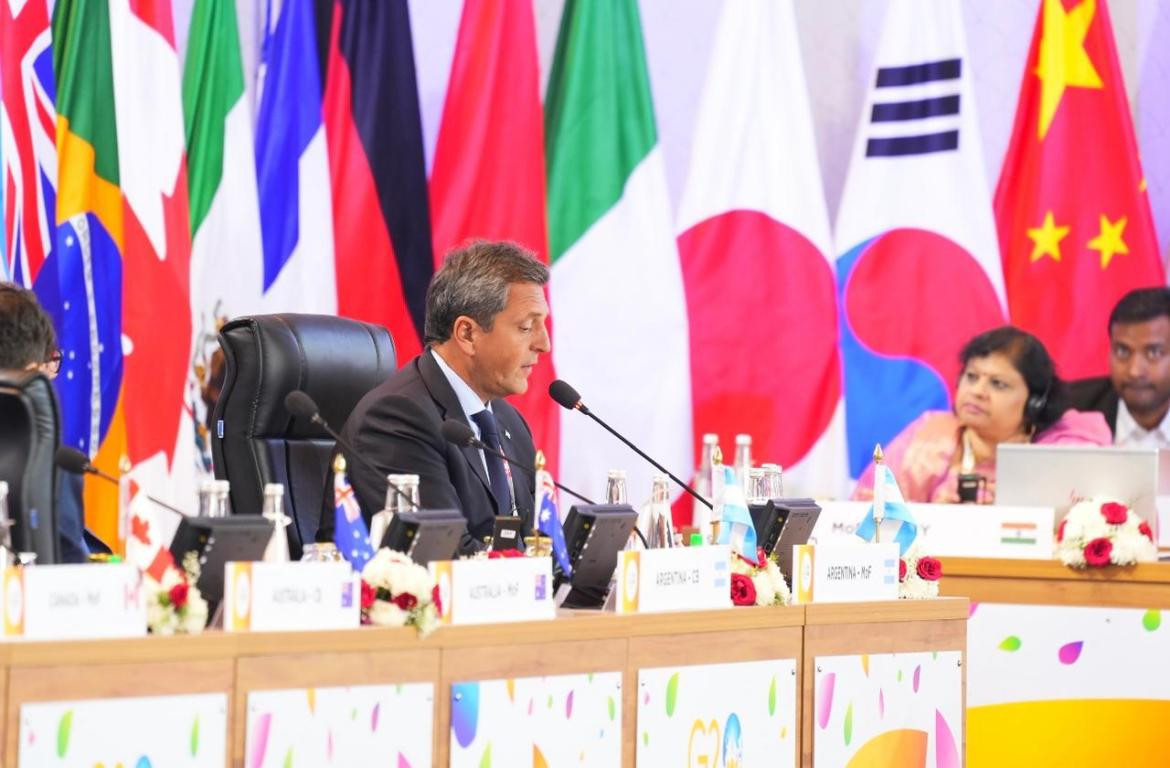 Sergio Massa en el G20. Foto: Prensa.