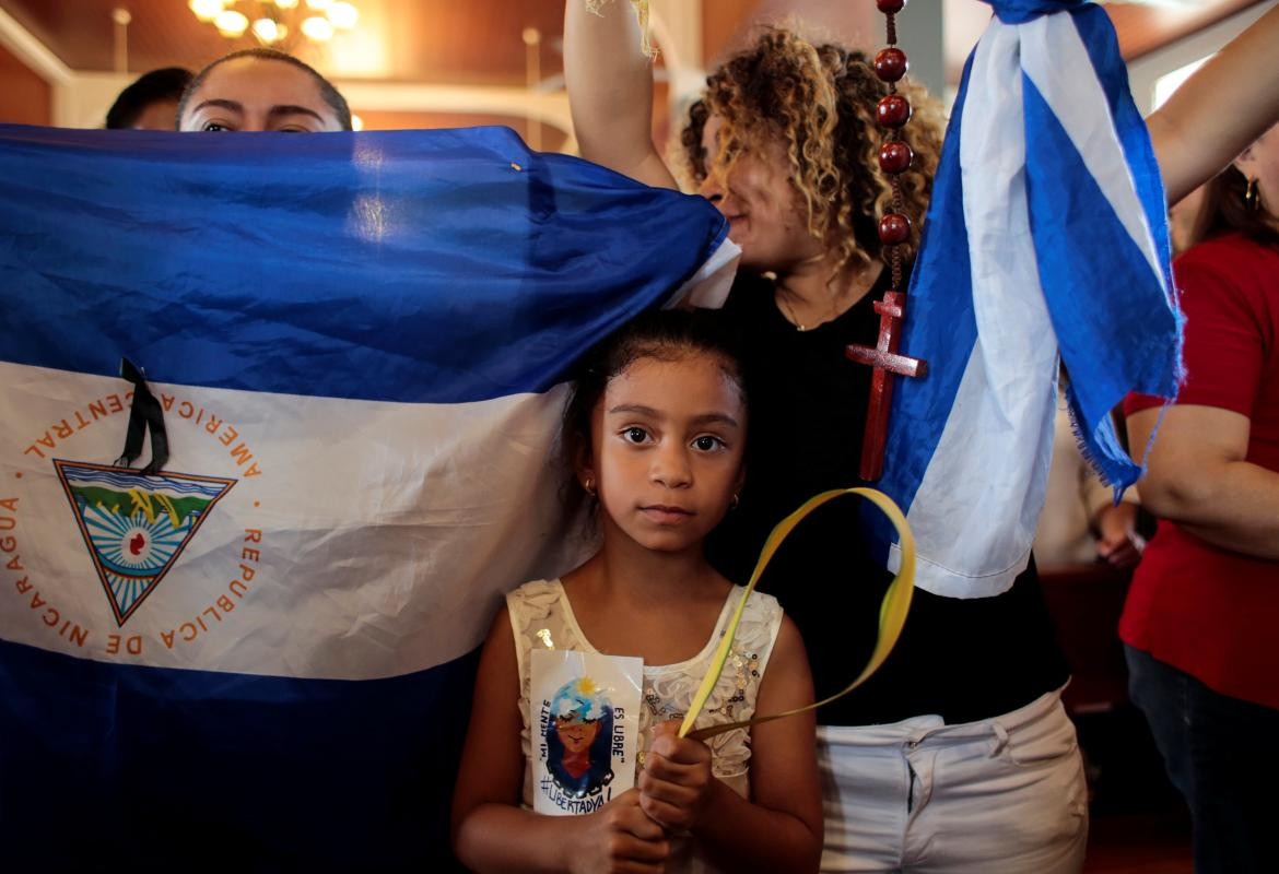 Vía Crucis en Nicaragua. Foto: REUTERS