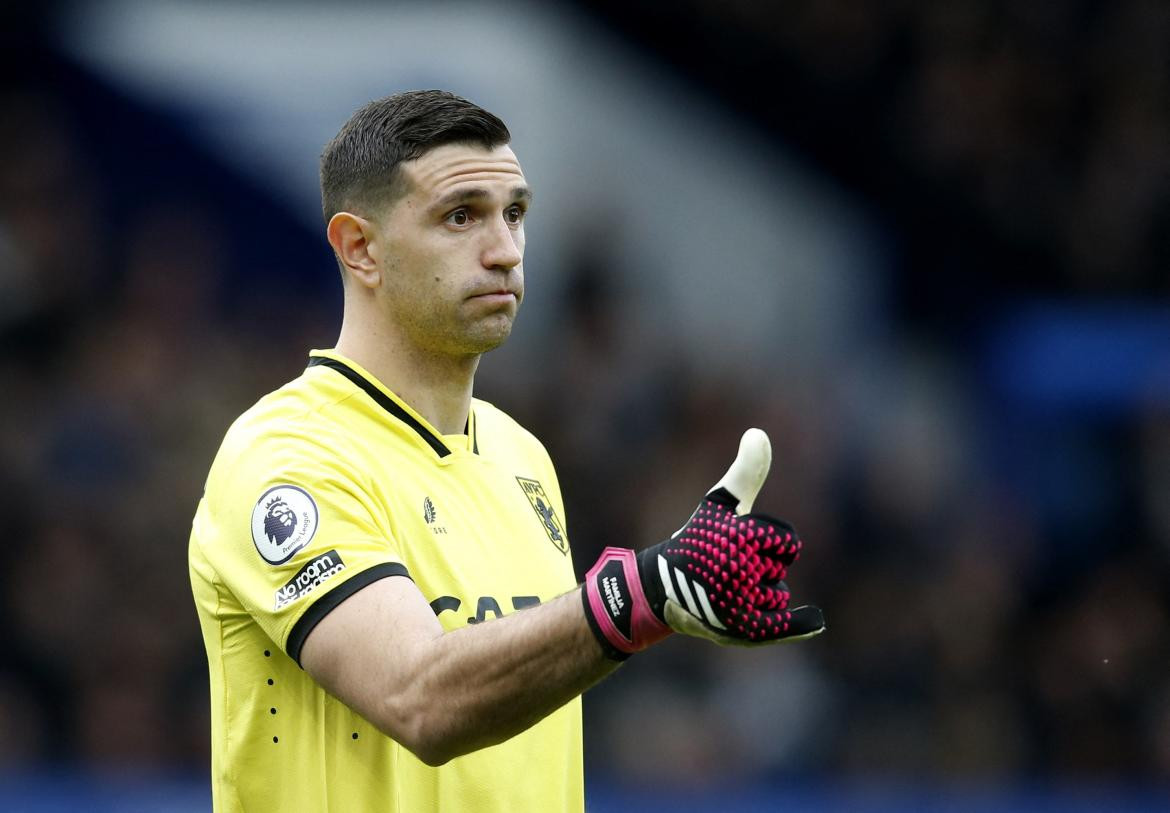 Dibu Martínez, Aston Villa. Foto: REUTERS