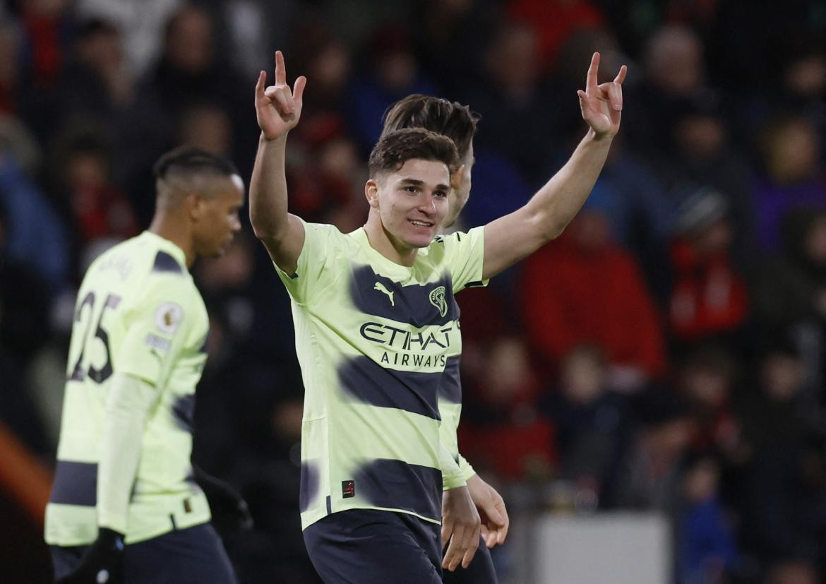 Julián Álvarez, Manchester City. Foto: REUTERS.