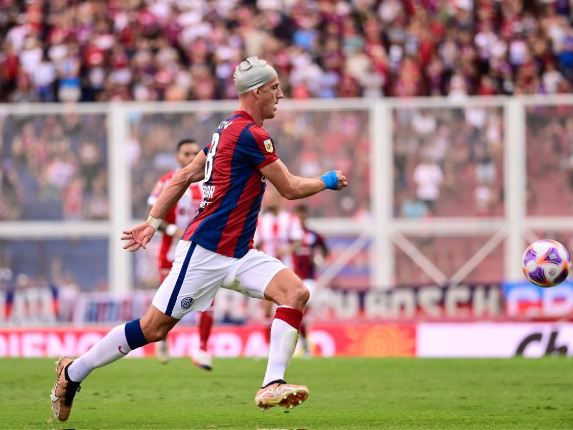 Andrés Vombergar; San Lorenzo-Unión de Santa Fe. Foto: Twitter @SanLorenzo.