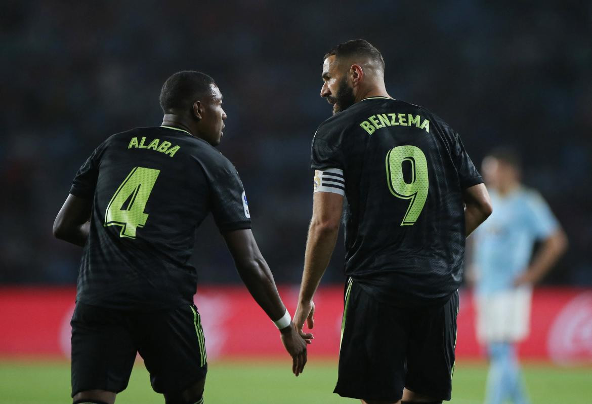 Alaba y Benzema, Real Madrid. Foto: REUTERS