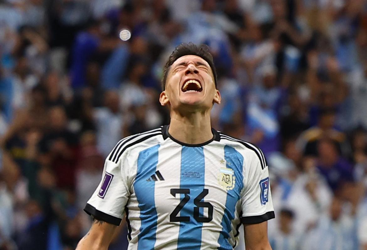 Nahuel Molina en la Selección argentina. Foto: NA.