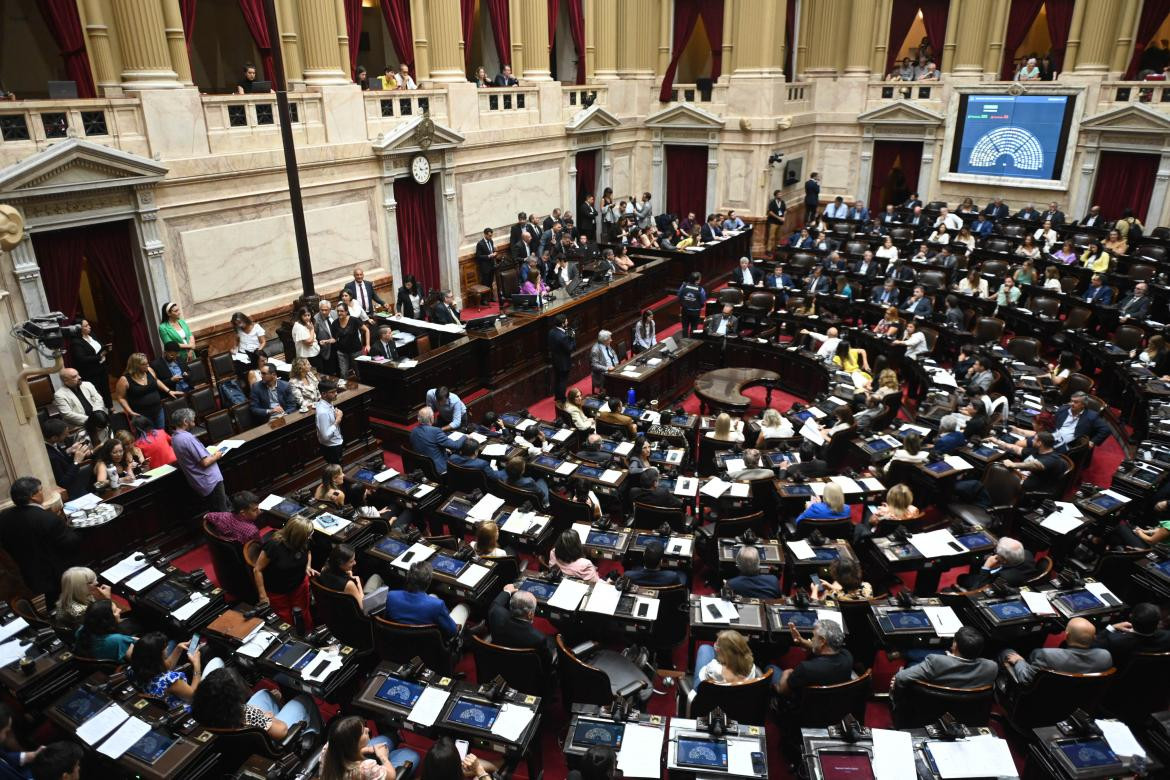 Debate en la Cámara de Diputados. Foto: Telam.