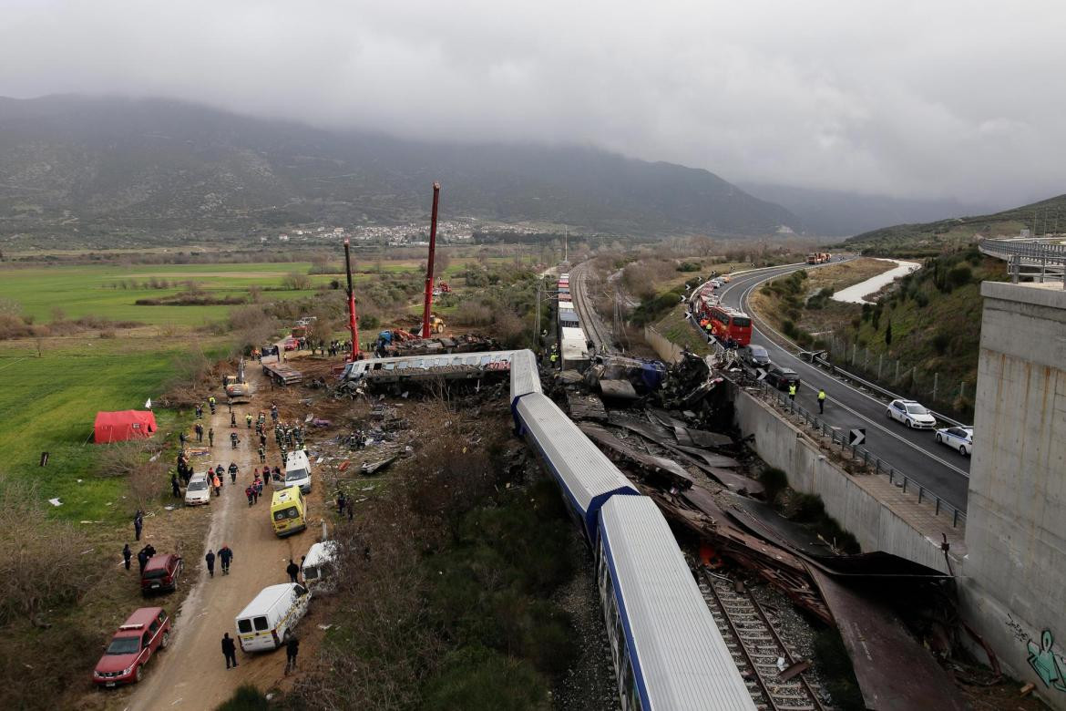 Choque de trenes en Grecia_EFE