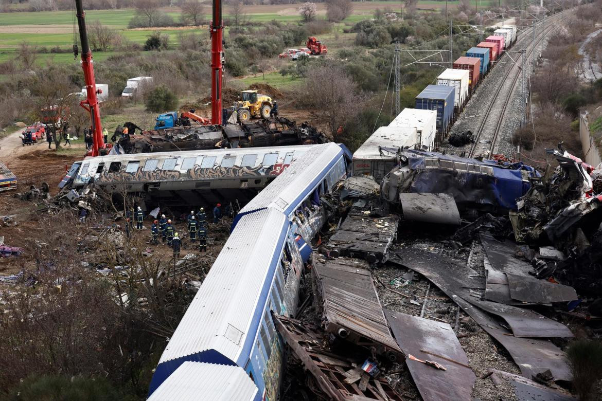 Choque de trenes en Grecia_EFE