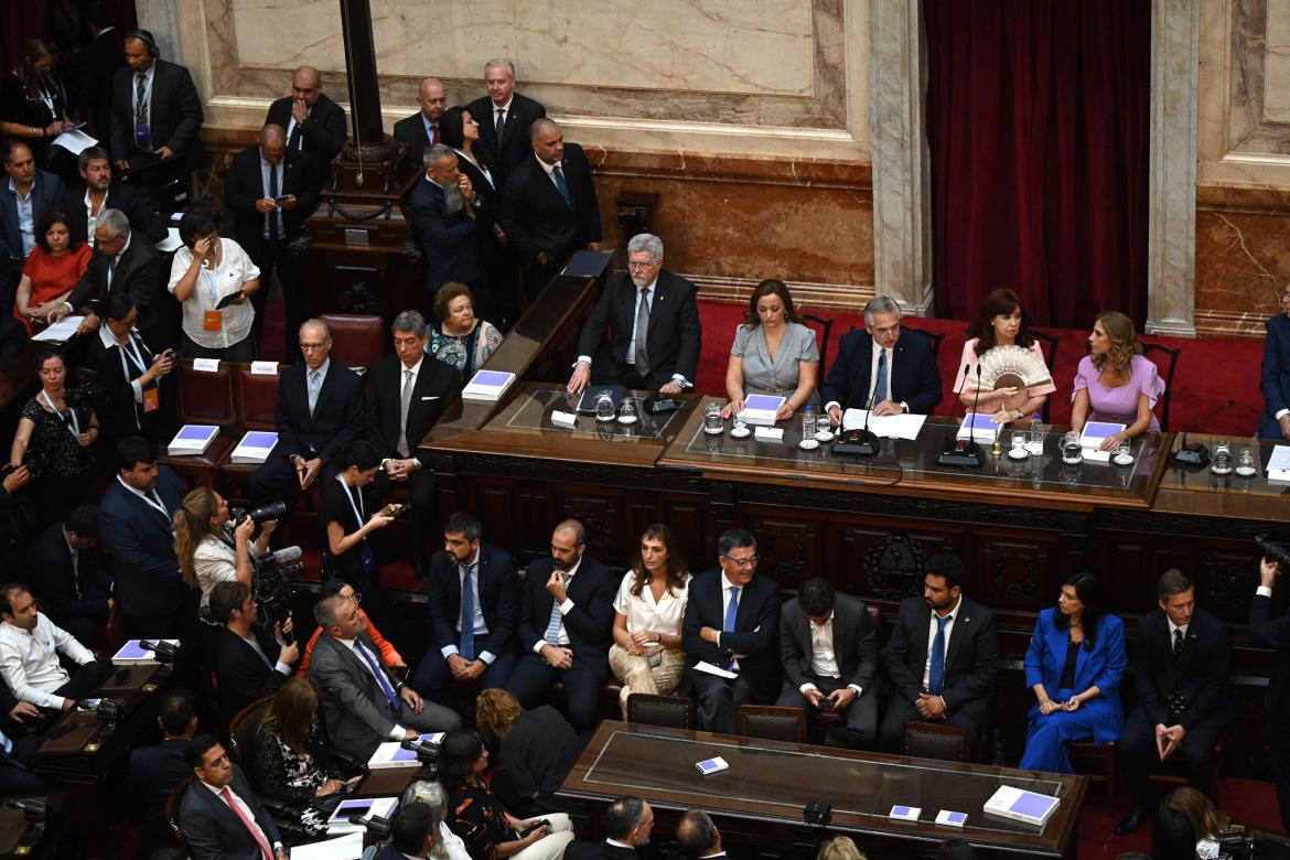 Alberto Fernández en Asamblea Legislativa. Foto: Télam.