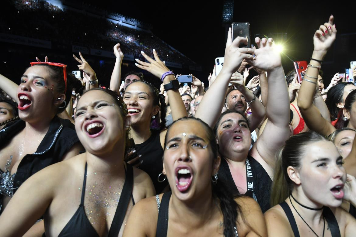 Lali en Vélez. Foto: Télam.