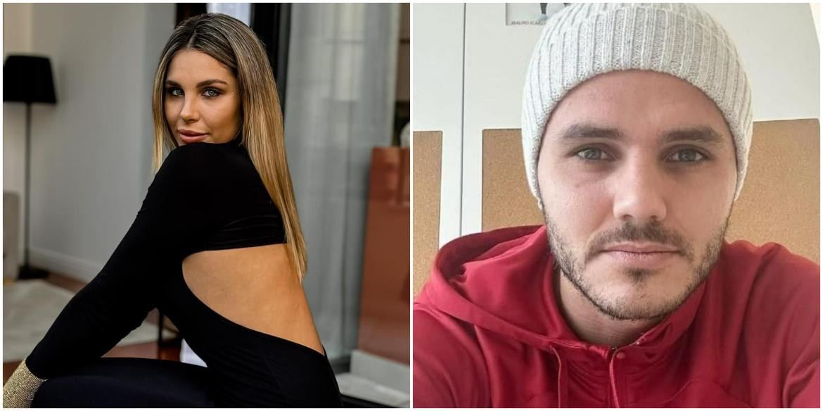 Ivana y Mauro Icardi. Fotos: Instagram/ivannaicardi - archivo.