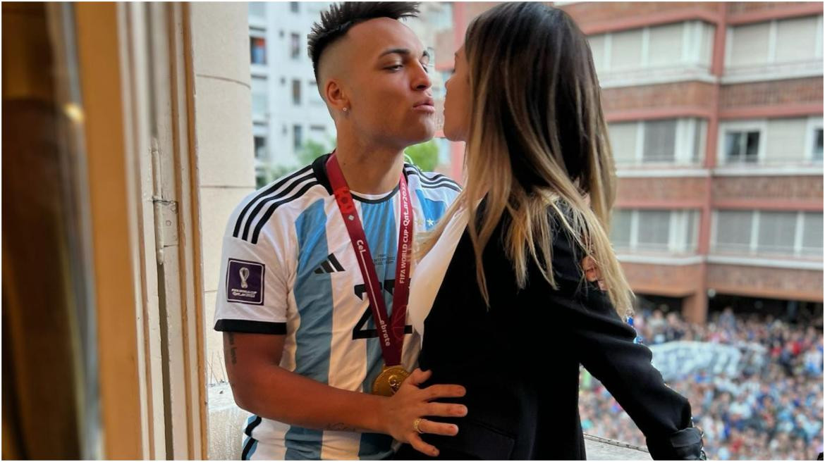 Lautaro Martínez y Agustina Gandolfo. Foto: Instagram/Agus.gandolfo