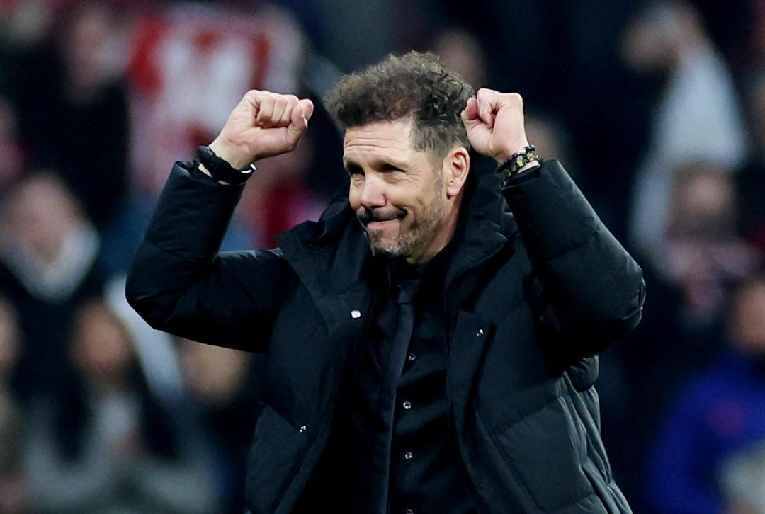 Diego Simeone en el Atlético de Madrid. Foto: REUTERS.