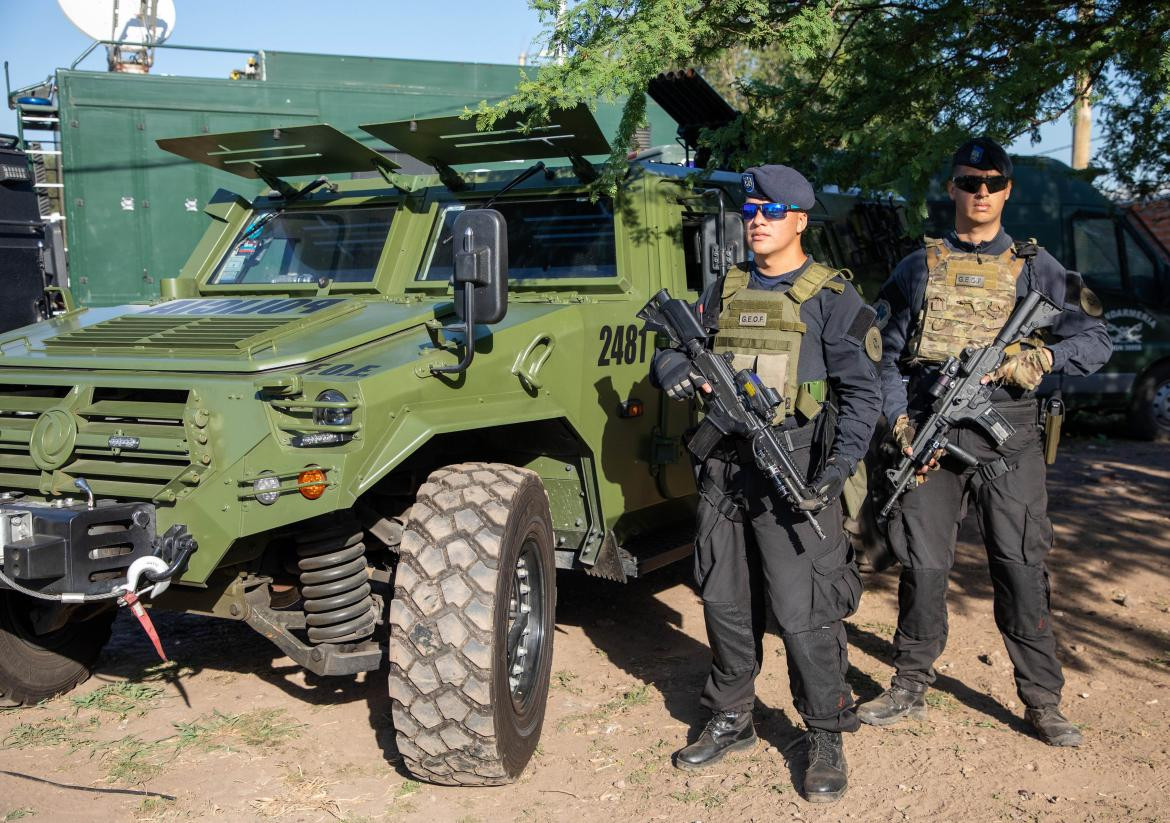 Gendarmes enviados a Rosario para la lucha contra el narcotráfico. Foto: NA.