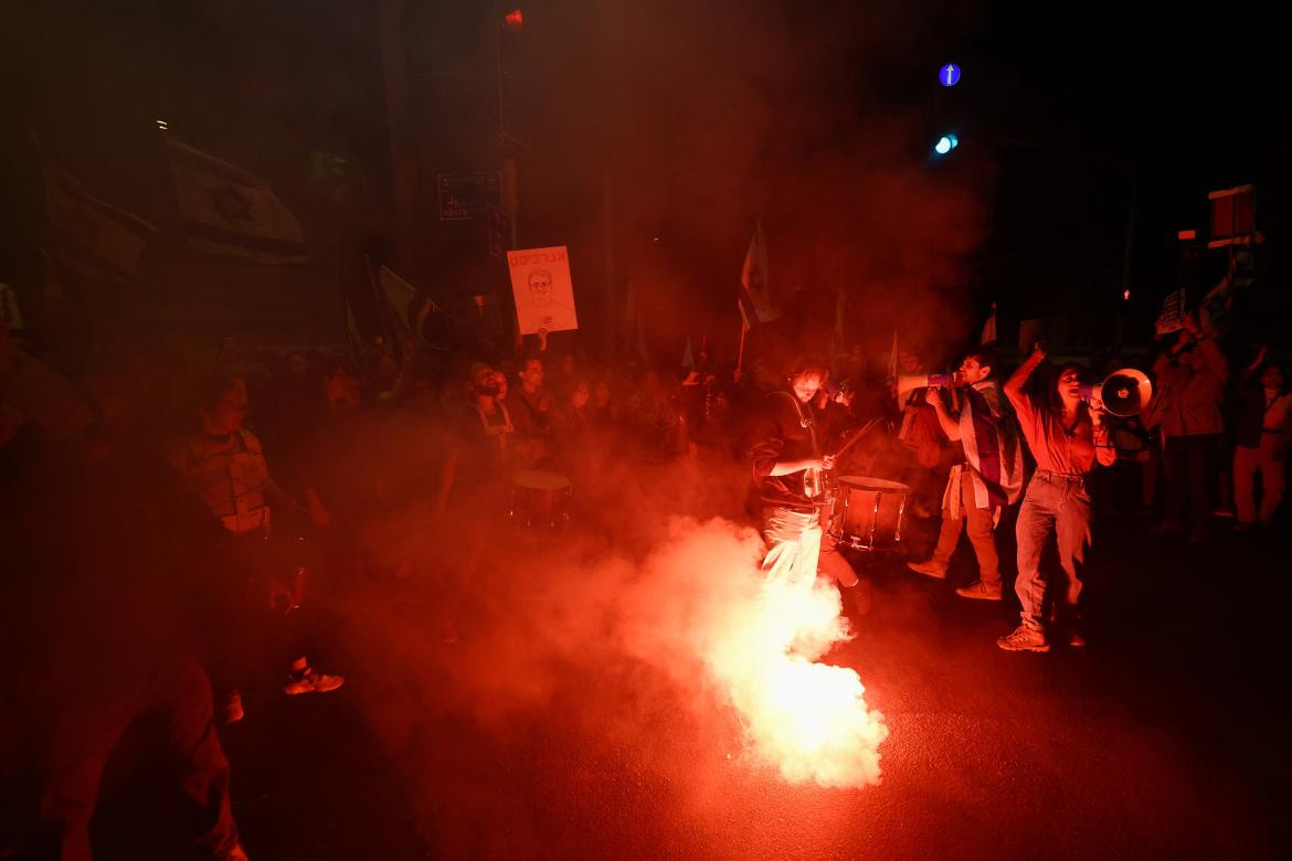 Manifestaciones en Israel nuclearon a más de 250.000 personas. Foto: Reuters. 