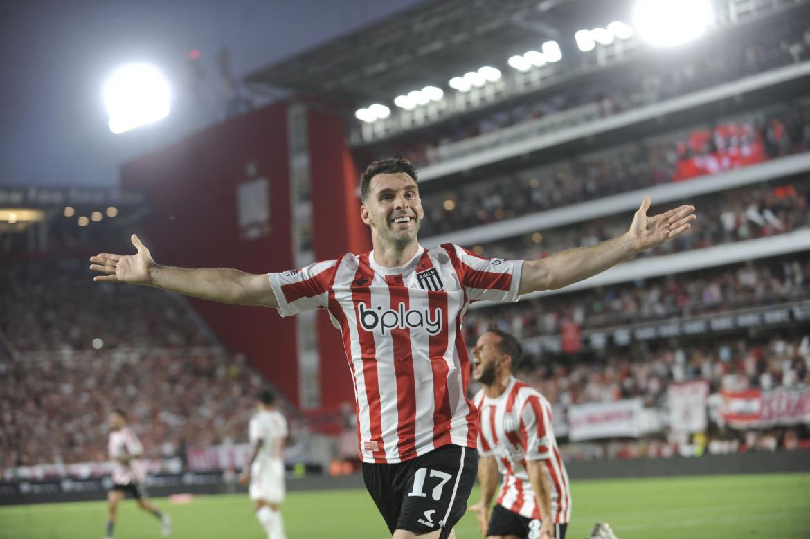 Mauro Boselli; Estudiantes de La Plata vs. Huracán. Foto: Télam.