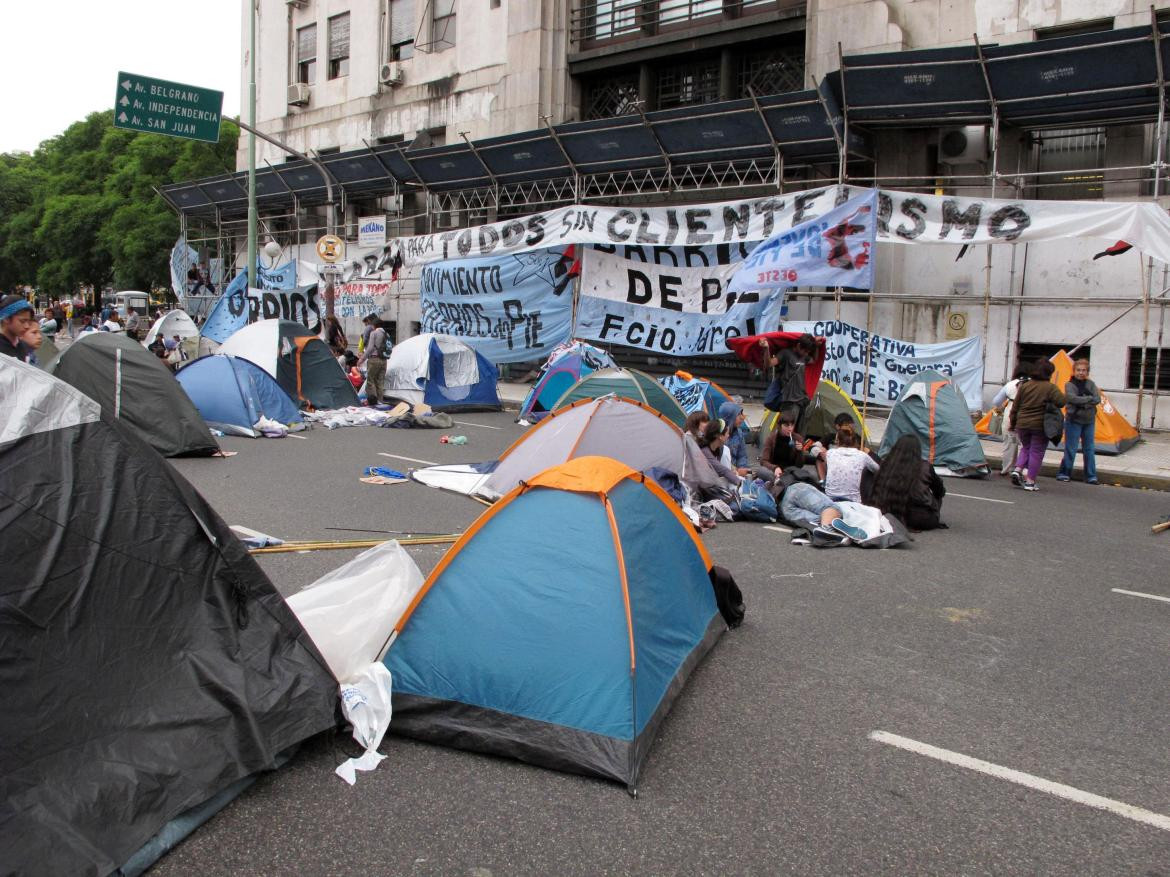 Piquete, cortes de calles, organizaciones sociales, NA