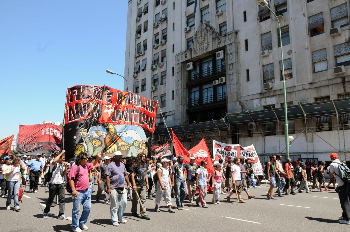 Piquete, cortes de calles, organizaciones sociales, NA